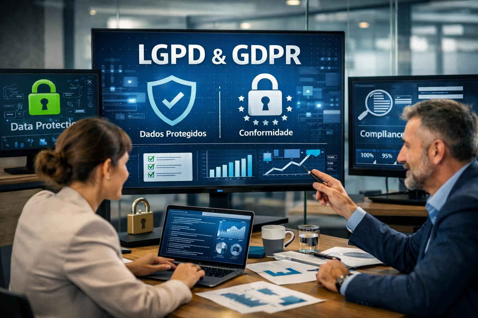 LGPD e GDPR — dados protegidos
